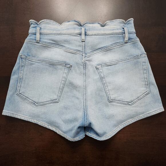 Frame Wright Scallop Waist Denim Shorts Size 26 - Picture 5 of 5